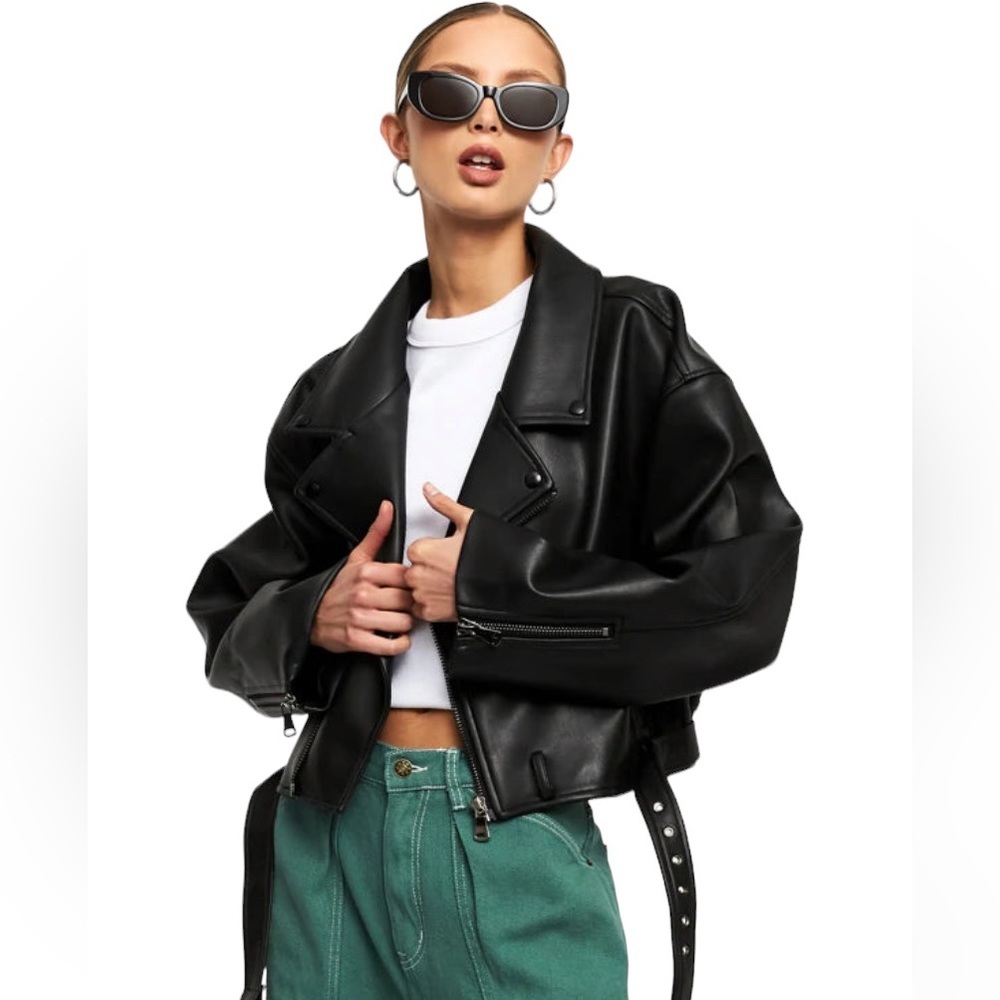 Lioness Black Leather Jacket